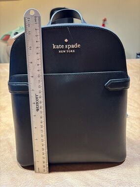 Kate Spade New York Black Pebbled Leather Mini Backpack Gold Logo J183 Kate Spade - Brandclub - Kate Spade New York Caden Carter  main image 4